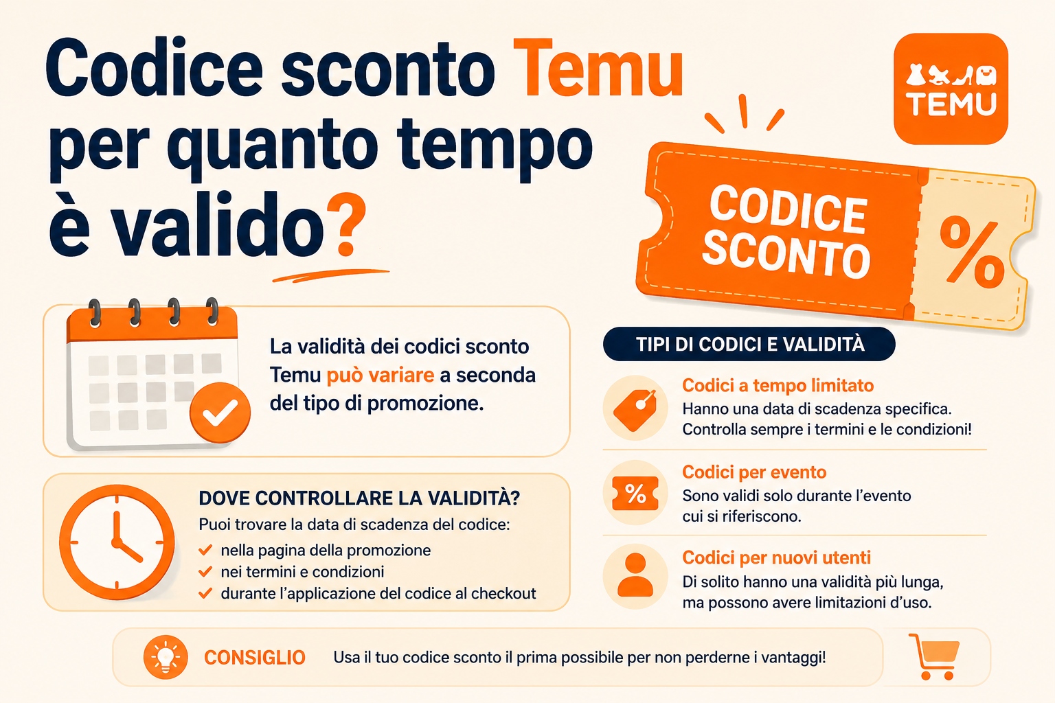 Quanto Durano i Codici Sconto Temu? Guida Completa alla Validità dei Coupon