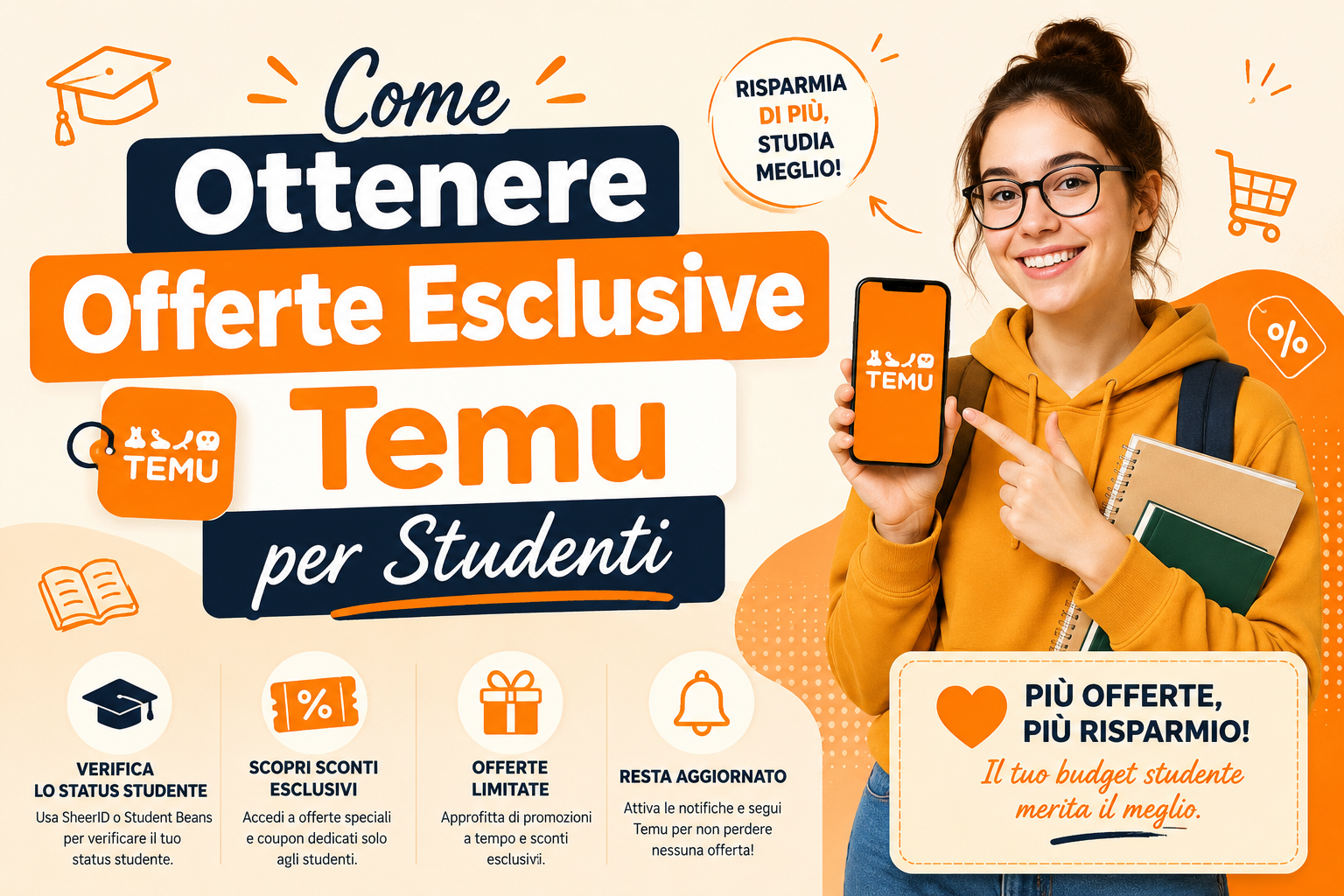 Come Ottenere Offerte Esclusive Temu per Studenti